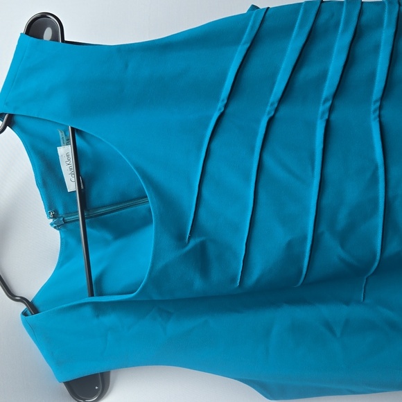 Calvin Klein Teal Knee Length Dress - Picture 3 of 4